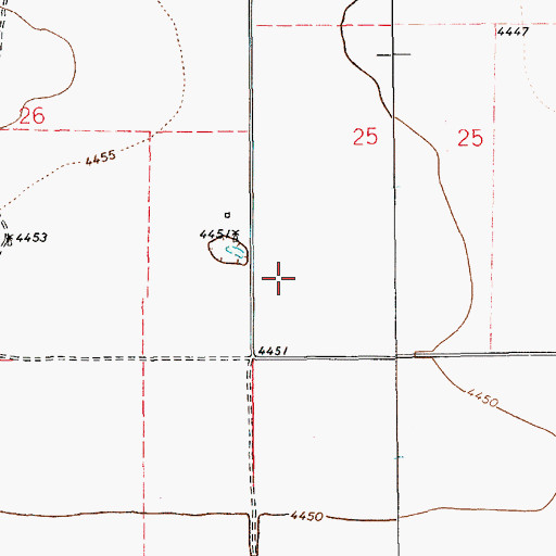 Topographic Map of 10393 Water Well, NM