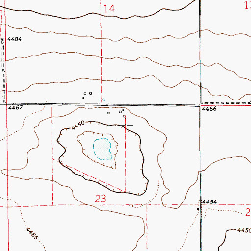 Topographic Map of 10388 Water Well, NM