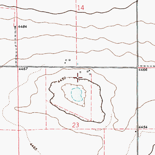 Topographic Map of 12237 Water Well, NM
