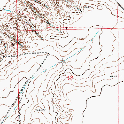 Topographic Map of 12235 Water Well, NM