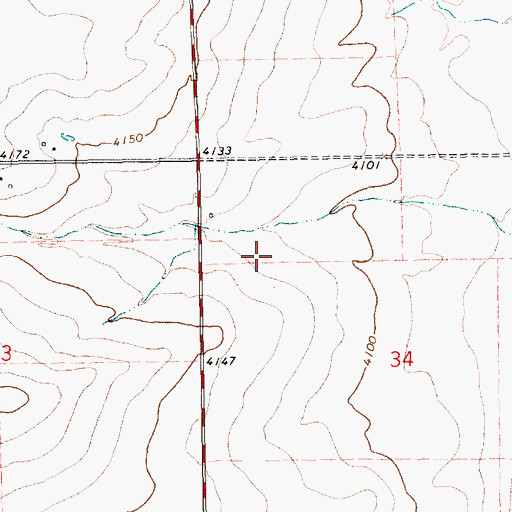 Topographic Map of 05401 Water Well, NM