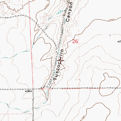 Topographic Map of 05400 Water Well, NM