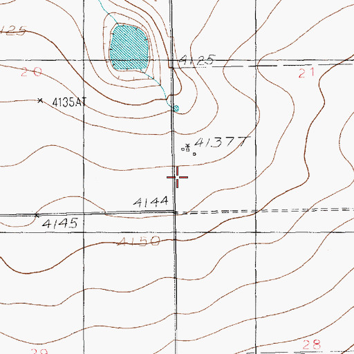 Topographic Map of 11016 Water Well, NM