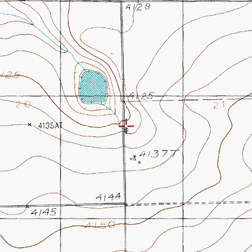 Topographic Map of 11017 Water Well, NM