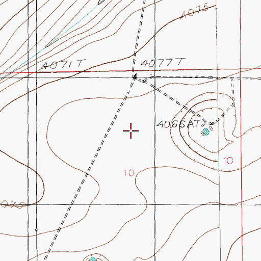 Topographic Map of 11010 Water Well, NM