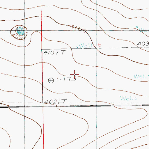 Topographic Map of 11006 Water Well, NM