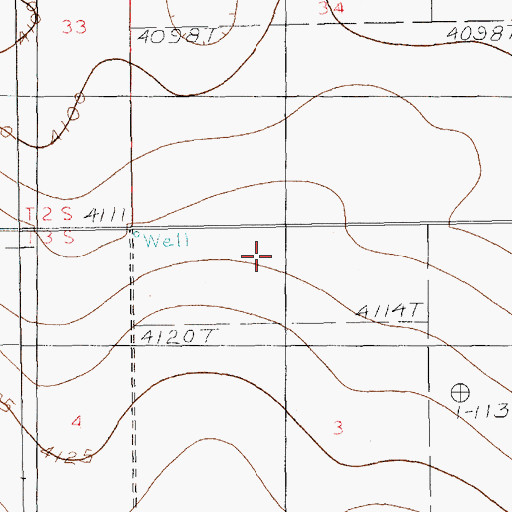 Topographic Map of 10934 Water Well, NM