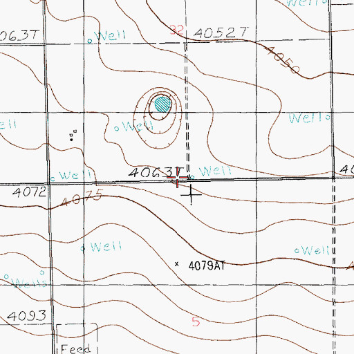 Topographic Map of 10108 Water Well, NM