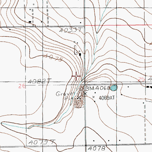 Topographic Map of 10914 Water Well, NM
