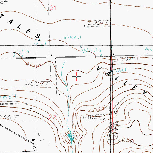 Topographic Map of 10931 Water Well, NM