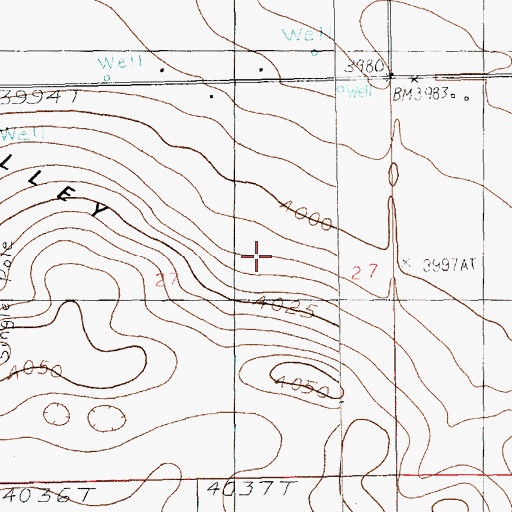 Topographic Map of 05147 Water Well, NM