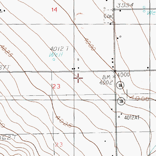 Topographic Map of 11573 Water Well, NM