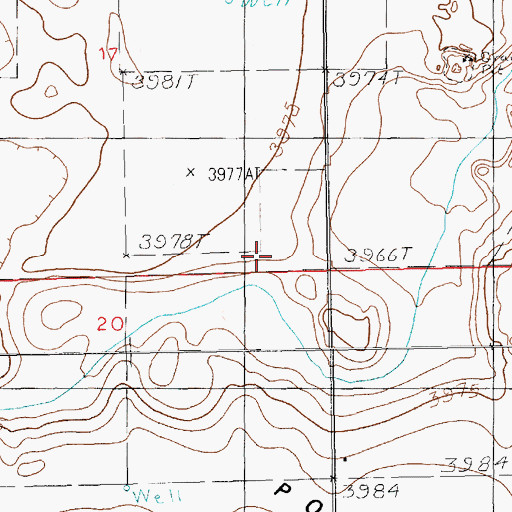 Topographic Map of 10103 Water Well, NM