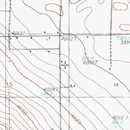 Topographic Map of 11571 Water Well, NM