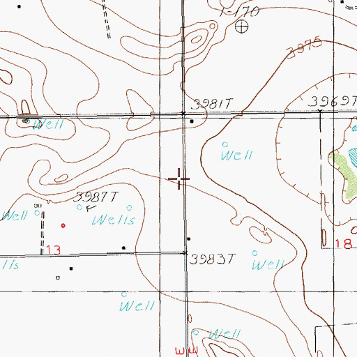 Topographic Map of 12682 Water Well, NM