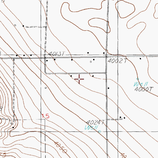 Topographic Map of 11574 Water Well, NM