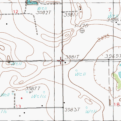 Topographic Map of 10101 Water Well, NM