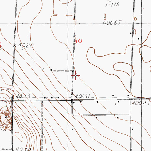 Topographic Map of 11570 Water Well, NM