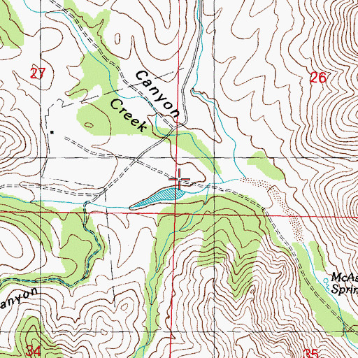 Topographic Map of Taylor Canyon, NM