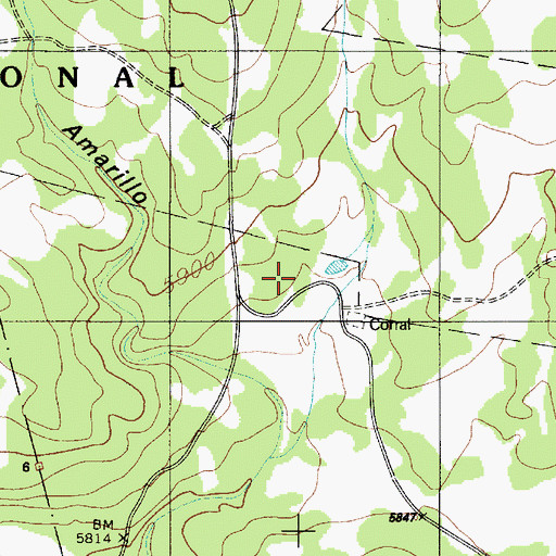 Topographic Map of Quintana Forest Service Station (historical), NM