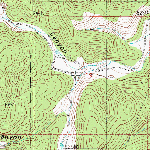 Topographic Map of Perry Canyon, NM