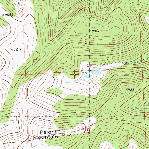 Topographic Map of Cienegita, NM