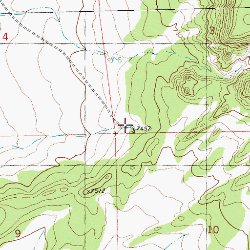 Topographic Map of William Tank, NM