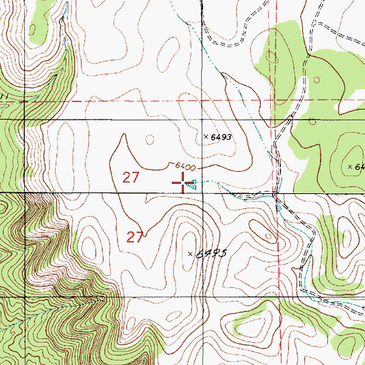 Topographic Map of Baca Tank, NM