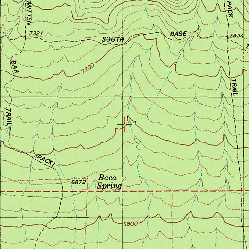 Topographic Map of Figure Seven Canyon, NM