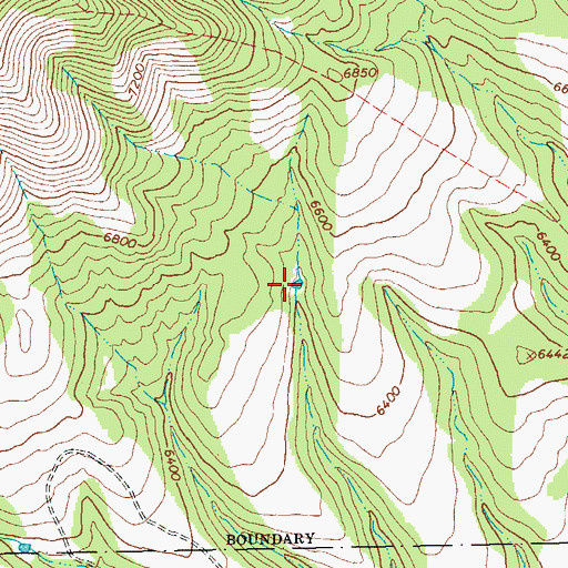 Topographic Map of Little High Tank, NM