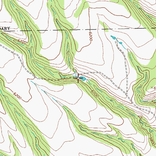 Topographic Map of Deep Tank, NM