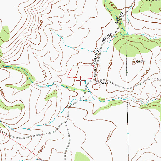 Topographic Map of Dry Tank, NM
