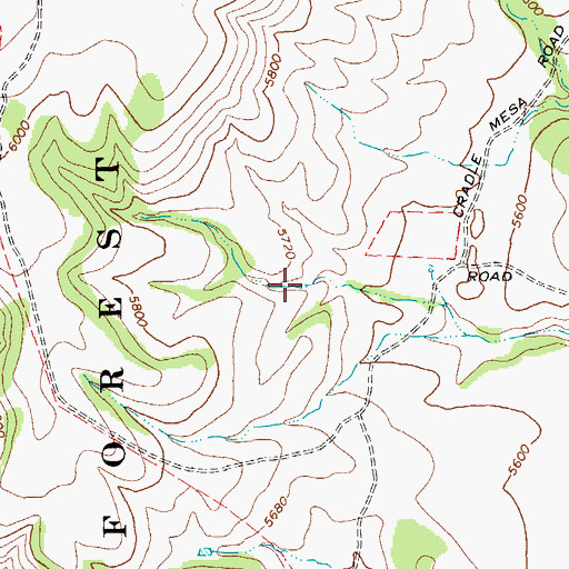 Topographic Map of Cobblestone Tank, NM