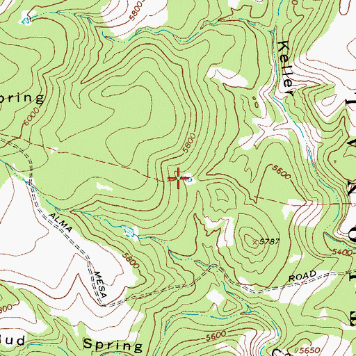 Topographic Map of Five Tank, NM