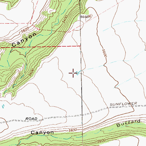 Topographic Map of Sunflower Mesa Tank, NM