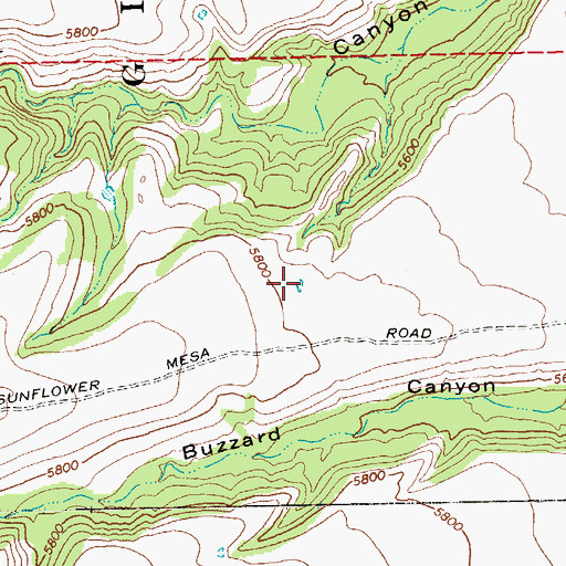 Topographic Map of Round Tank, NM