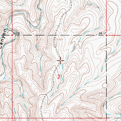 Topographic Map of Dirt Tank, NM