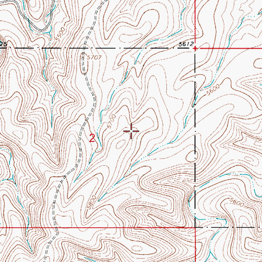 Topographic Map of Corner Storage Tank, NM