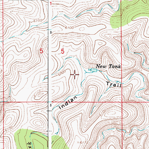 Topographic Map of Steve Water Storage Tank, NM