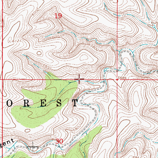 Topographic Map of Sargent Seep, NM