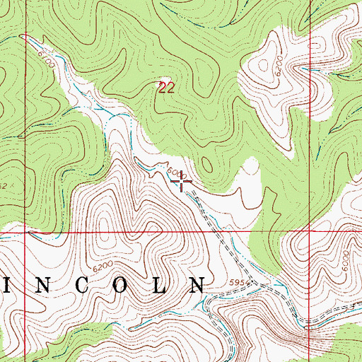 Topographic Map of Upper Bear Canyon Water Storage Tank, NM