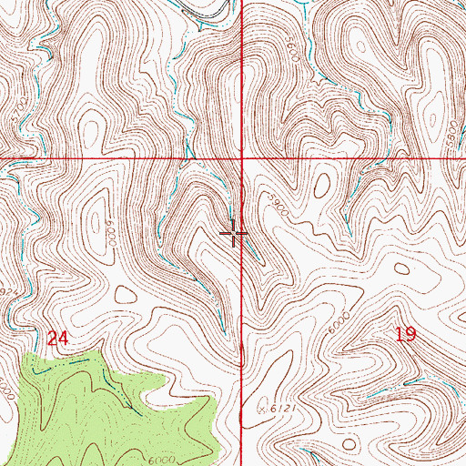 Topographic Map of East Bear Springs, NM