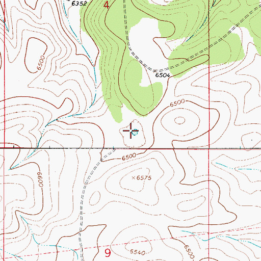 Topographic Map of Dry Lake, NM