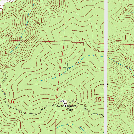 Topographic Map of Prather Tank, NM