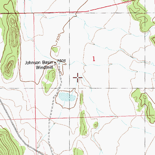 Topographic Map of Johnson Basin Spring, NM