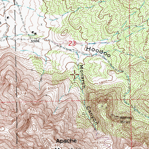 Topographic Map of Monarch Tank, NM