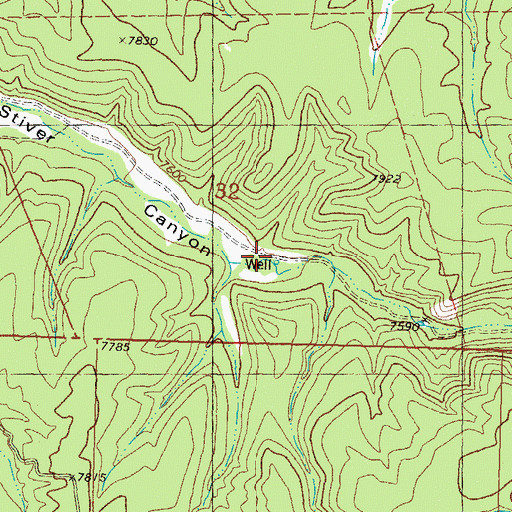 Topographic Map of Stiver Well, NM