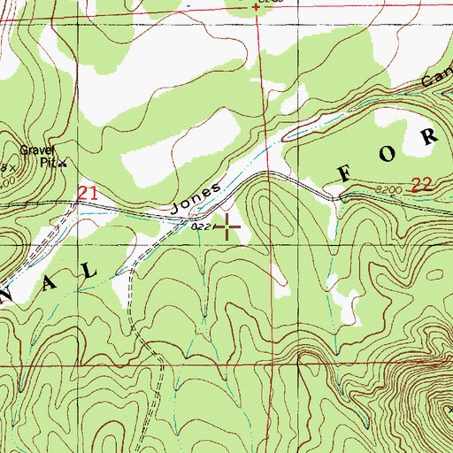 Topographic Map of Jones Tank, NM