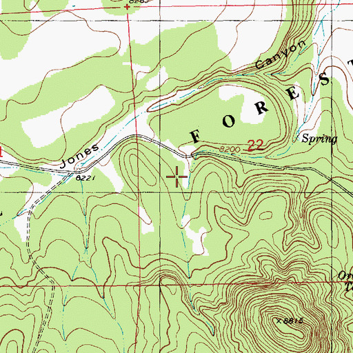 Topographic Map of Orona Tank, NM