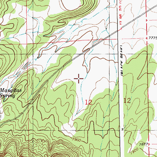 Topographic Map of Pine Tank, NM
